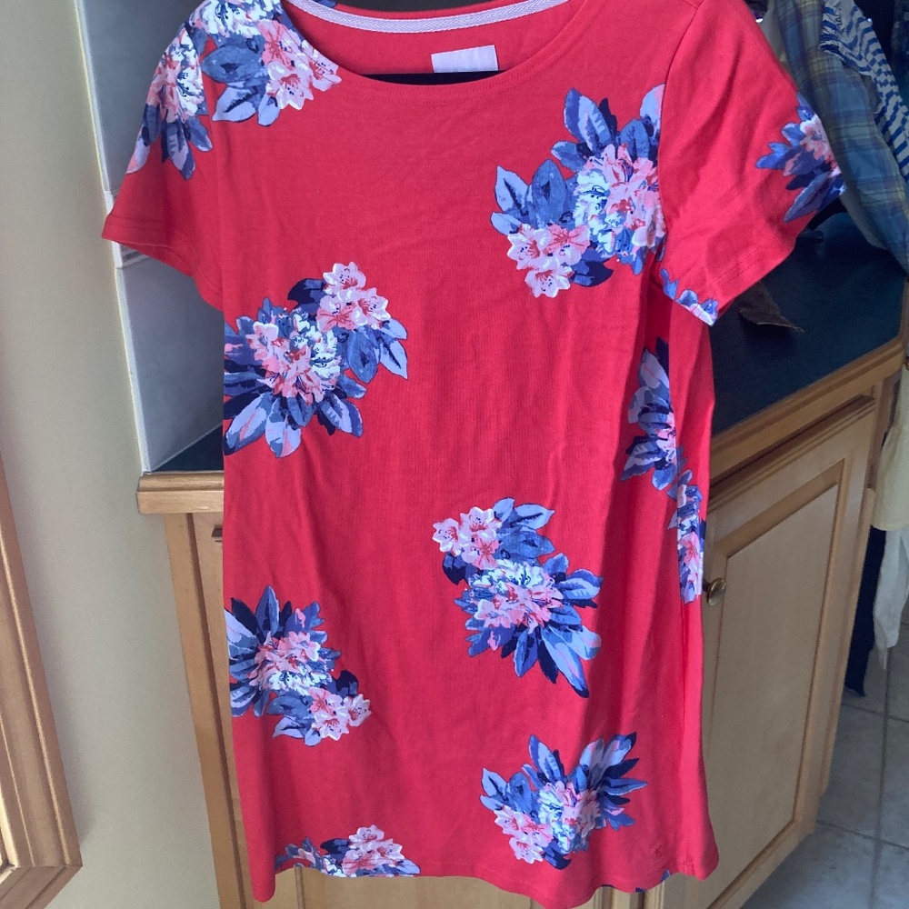 Joules Red Shift Dress, 10
